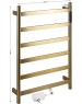 Полотенцесушитель электрический KRAFTTE 44047 ЛЕСЕНКА под бронзу матовый 480х730х90 мм, на 6 перекладин, 75 W, 220V/50 Hz нерж. сталь