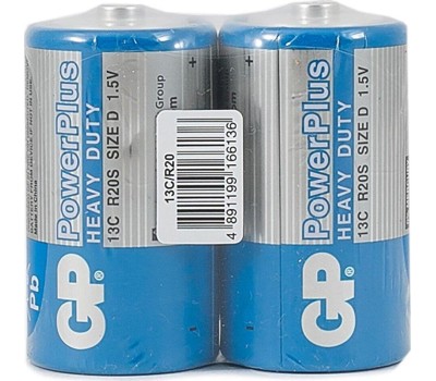 Солевая батарейка GP (11086) 13CEBRA-2S2 (R20)