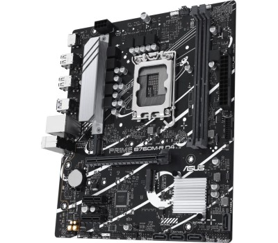 Материнская плата ASUS PRIME B760M-R D4, LGA1700 2xDDR4 4xSATA3 2xM.2 RAID VGA HDMI mATX