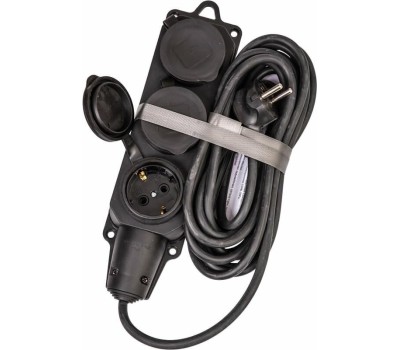 Удлинитель колодка КОСМОС YKsm5m-3g(16A)KG-B черный