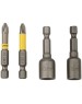 Набор бит KRANZ (KR-92-0461) Набор насадок на шуруповерт PH2, PZ2 с магнитным держателем 50 мм, головка 8 мм, 10 мм