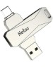 NETAC Флешка USB U782C 64ГБ, USB3.0, серый nt03u782c-064g-30pn