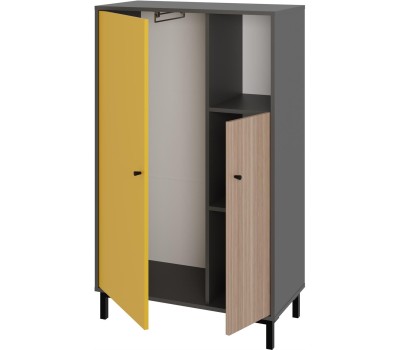 Модульная мебель МЕБЕЛЬ-КОМПЛЕКС JAM Шкаф для одежды Серый шифер/Грэви/Сэнд