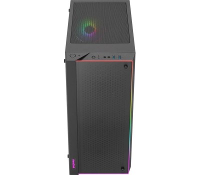 Корпус для ПК AEROCOOL Корпус ATX Skribble, Midi-Tower, без БП, черный [skribble-g-bk-v1]