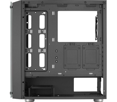 Корпус для ПК AEROCOOL Корпус ATX Skribble, Midi-Tower, без БП, черный [skribble-g-bk-v1]