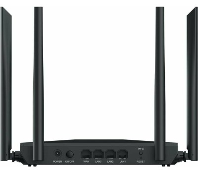 NETIS Wi-Fi роутер NC65, Wi-Fi 5, AC1200, 2.4/5ГГц, 3 LAN, черный