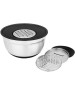 Миска AGNESS МИСКА 6 В 1 С КРЫШКОЙ С 3-МЯ СЪЕМНЫМИ ТЁРКАМИ, 24 СМ, 2,25 Л. ПРОТИВОСКОЛЬЗЯЩЕЕ ДНО 880-128