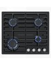 Варочная панель газовая MAUNFELD Газовая варочная панель EGHE.64.3STS-EB/G, 4 конфорки, эмалированная сталь, черный