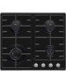 Варочная панель газовая MAUNFELD Газовая варочная панель EGHE.64.3STS-EB/G, 4 конфорки, эмалированная сталь, черный