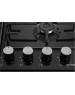 Варочная панель газовая MAUNFELD Газовая варочная панель EGHE.64.3STS-EB/G, 4 конфорки, эмалированная сталь, черный
