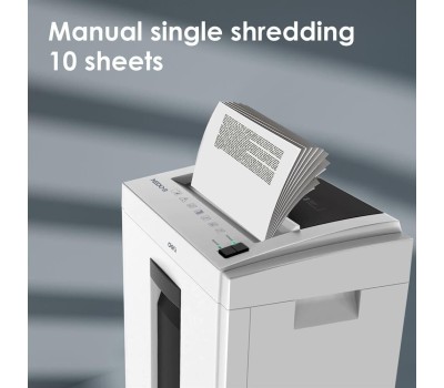 шредеры DELI Уничтожитель бумаг ET051, с автоподачей, P-4, 4х25 мм, 8 лист. одновременно, 16л