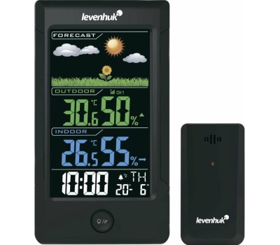 Термогигрометр LEVENHUK Термогигрометр TH40, черный [81388]