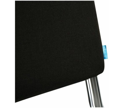 HELMI Стул HL-F01, ткань, до 90кг, черный [330632]