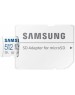Карта памяти SAMSUNG Карта памяти microSDXC UHS-I EVO Plus 512 ГБ, 160 МБ/с, Class 10, MB-MC512SA, 1 шт., переходник SD