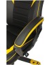 Кресло компьютерное игровое ZOMBIE Кресло игровое GAME 16, ткань/экокожа, до 120кг, черный/желтый