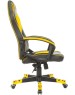 Кресло компьютерное игровое ZOMBIE Кресло игровое GAME 16, ткань/экокожа, до 120кг, черный/желтый