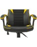 Кресло компьютерное игровое ZOMBIE Кресло игровое GAME 16, ткань/экокожа, до 120кг, черный/желтый