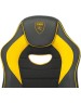 Кресло компьютерное игровое ZOMBIE Кресло игровое GAME 16, ткань/экокожа, до 120кг, черный/желтый