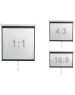 DIGIS Экран Optimal-D DSOD-1107, 240х240 см, 1:1, настенно-потолочный