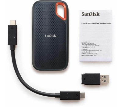 SANDISK Твердотельный накопитель SSD Extreme PRO 4TB Portable SSD - Read/Write Speeds up to 2000MB/s, USB 3.2 Gen 2x2 Forged Aluminum Enclosure, IP 65 resistance and 3-meter drop protection