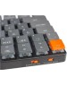 KEYCHRON Клавиатура K3E2, беспроводная, USB, Bluetooth, механическая, серый