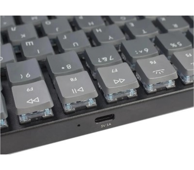KEYCHRON Клавиатура K3E2, беспроводная, USB, Bluetooth, механическая, серый