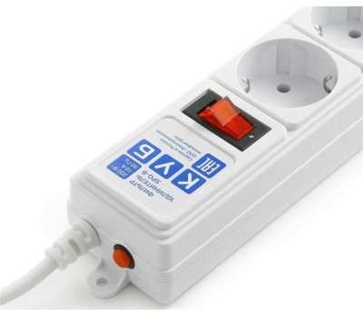 Сетевой фильтр POWER CUBE (02671) SPG-B-10, 5 роз - 3.0м - белый