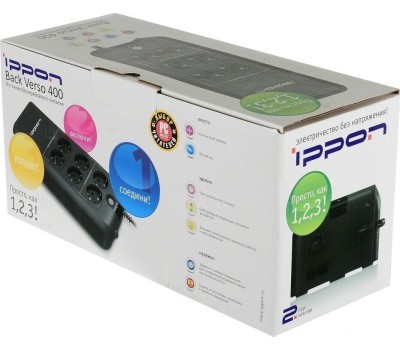 ИБП IPPON BACK VERSO 400 (200Вт/400ВА)