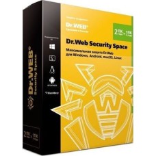 Антивирус DR.WEB Security Space 2 ПК 2 года BOX BHW-B-24M-2-A3