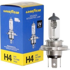 Лампа галогенная GOODYEAR GY014240 лампа галогенная автомобильная Н4 24V 75/70W P43t
