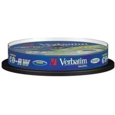 VERBATIM Оптический диск CD-RW 700МБ 12x, 10шт., cake box [43480]