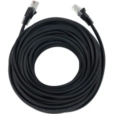 Патч-корд BURO Патч-корд UTP 4 пары cat.5E CCA molded 20м черный RJ-45 (m)-RJ-45 (m)