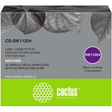 Картридж CACTUS Картридж CS-DK11204, DK-11204, черный шрифт, белый фон, CS-DK11204