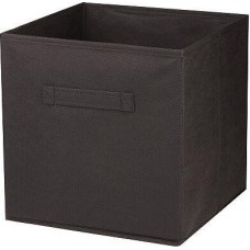 РЫЖИЙ КОТ Короб раскладной с ручкой 28*28*28 см черный (312626)