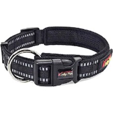 РЫЖИЙ КОТ Ошейник для собак регулируемый светоотражающий (размер 38-47 см), цвет - черный (108057)