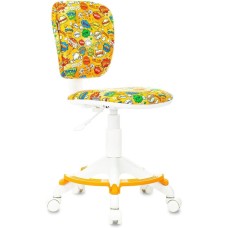 Кресло компьютерное БЮРОКРАТ Кресло детское CH-W204/F, ткань, до 100кг, оранжевый