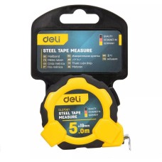 Рулетка DELI Рулетка DL3796 5м*19мм, Автостоп, ударопрочный корпус, метрическая