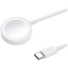 PERO Беспроводное зарядное устройство TC19, USB-C, 2.5Вт, 1A, белый [tc19w]
