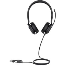 YEALINK Проводная гарнитура UH35 Dual UC USB-C/A Дуо, HD звук, шумоподавление, LED-индикатор, USB-C/A (UH35 Dual UC USB-C/A)