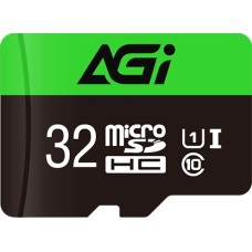 Карта памяти AGI Карта памяти microSDHC 32GB Memory Card Choice TF138 032GU1TF138-R2 UHS-I U1 Class 10, Adapter, 800/30 MB/s, RTL