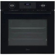 MIDEA Духовой шкаф электрический MO713103GB, 72л, дверца с 2 стеклами, черный