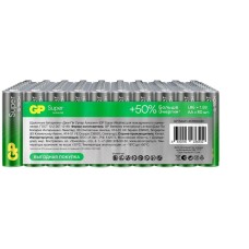 GP AAA Батарейка Super Alkaline 24AA21-2CRSWC80, 80 шт. 1150мAч