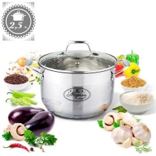 Кастрюля МЕРАЛИ Кастрюля с крышкой Флоренция МФ-25, 2,5л