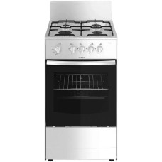Плита газовая DARINA Газовая плита 1A GM341 001 W, газовая духовка, без крышки, сталь, белый