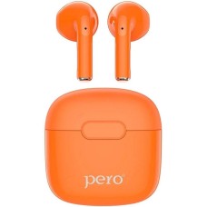 PERO Наушники TWS05, спортивные, Bluetooth, внутриканальные, оранжевый [ptws05or]