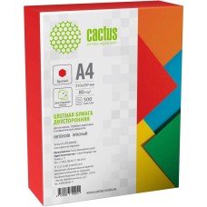 CACTUS Бумага CS-CPR-A480500 A4/80г/м2/500л./красный интенсив