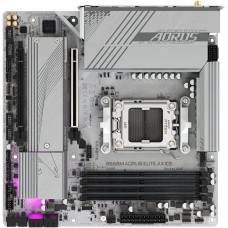 Материнская плата GIGABYTE Материнская плата B650M AORUS ELITE AX ICE Socket AM5 AMD B650 4xDDR5 mATX AC`97 8ch(7.1) 2.5Gg RAID+HDMI+DP