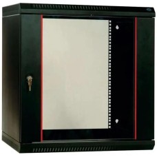 ЦМО Шкаф коммутационный ШРН-Эконом (ШРН-Э-18.650-9005) настенный 18U 600x650мм пер.дв.стекл 65кг черный 600мм 31.86кг 180град. 930мм IP20 сталь