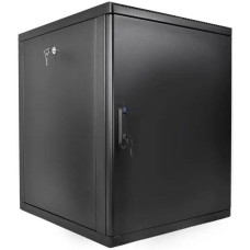 ЦМО Шкаф коммутационный (ШРН-М-15.500.1-9005) настенный 15U 600x520мм пер.дв.металл 130кг черный 456мм 23.94кг 180град. 745мм IP20 сталь