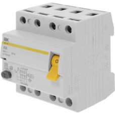 IEK Выключатель дифф.тока УЗО MDV10-4-040-100 ВД1-63 40A 100мА AC 4П 400В 4мод белый (упак.:1шт)